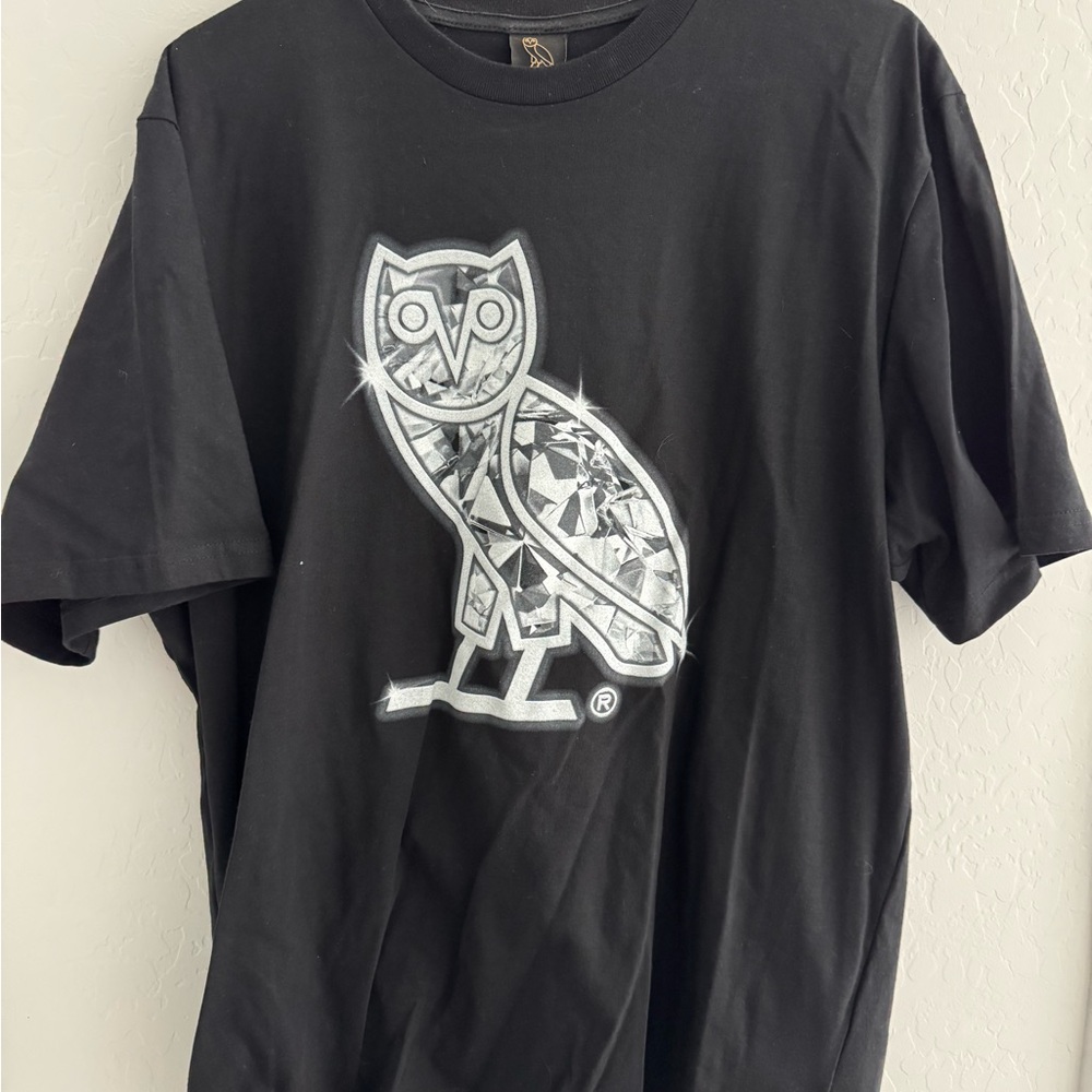 Black OVO Owl Diamond T-shirt. XXL